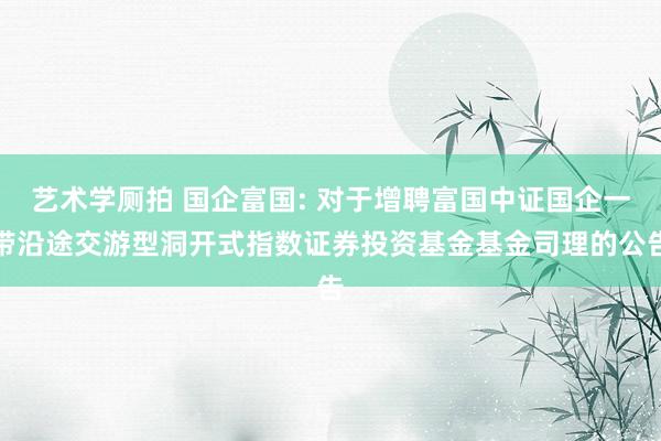 艺术学厕拍 国企富国: 对于增聘富国中证国企一带沿途交游型洞开式指数证券投资基金基金司理的公告