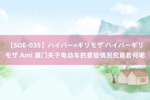 【SOE-035】ハイパー×ギリモザ ハイパーギリモザ Ami 厦门关于电动车的查验情况究竟若何呢