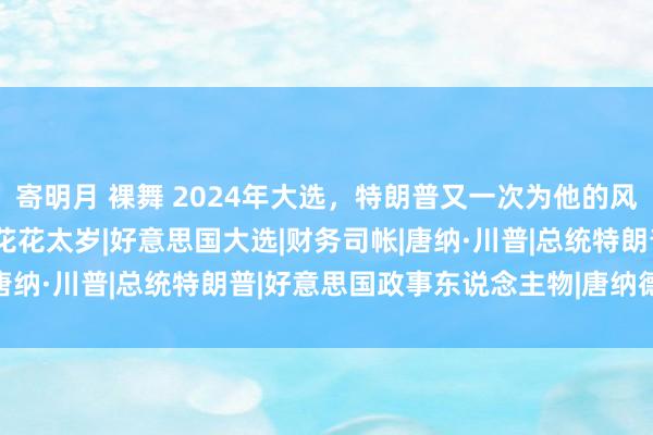 寄明月 裸舞 2024年大选，特朗普又一次为他的风致账买单|选民|投资者|花花太岁|好意思国大选|财务司帐|唐纳·川普|总统特朗普|好意思国政事东说念主物|唐纳德·特朗普